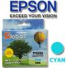 Cartucho compatible Epson T133 T133420 Cyan 13 Mls Global INKCARTET133C